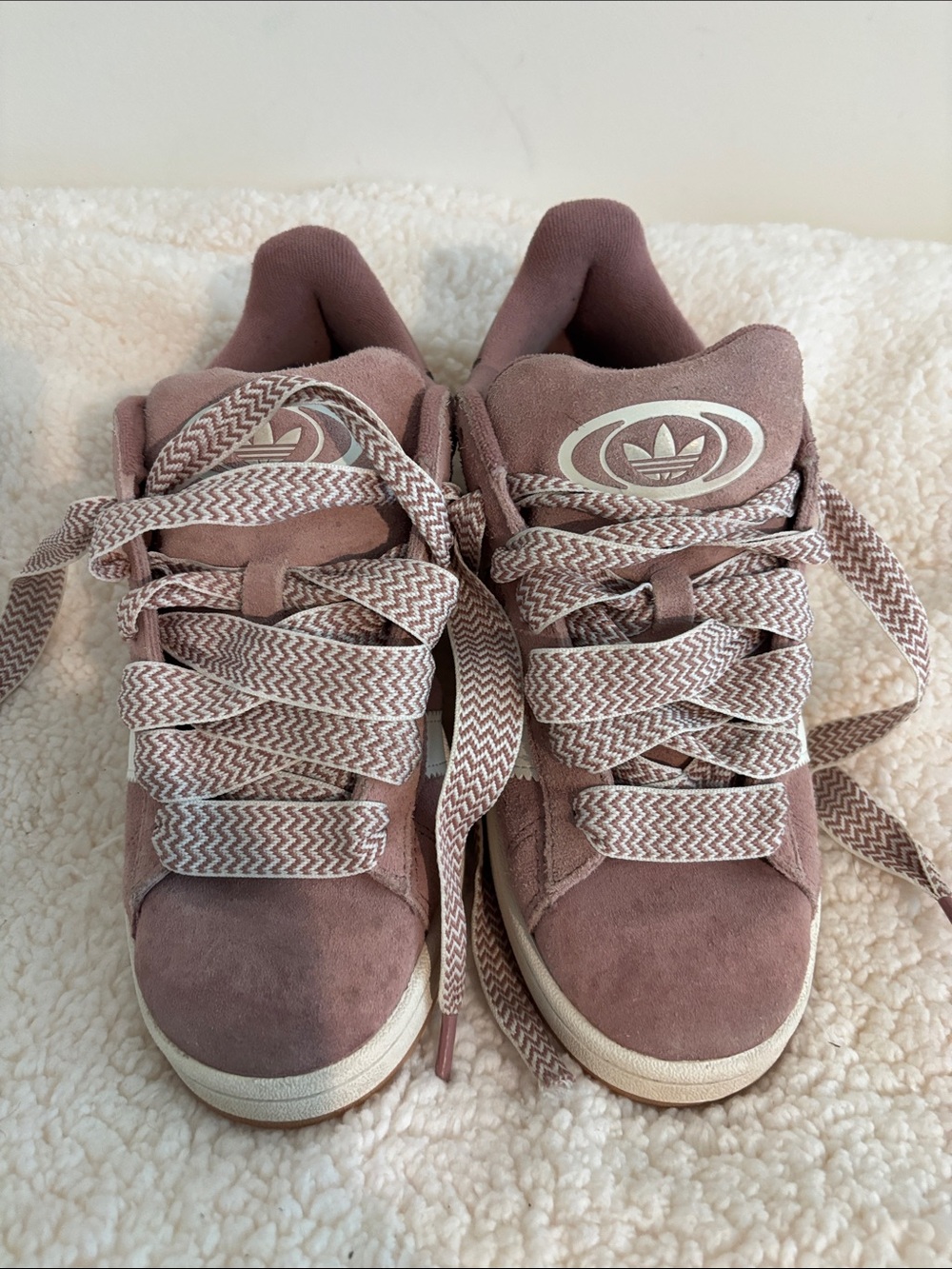 adidas Women's Suede Sneakers in Dusty Rose